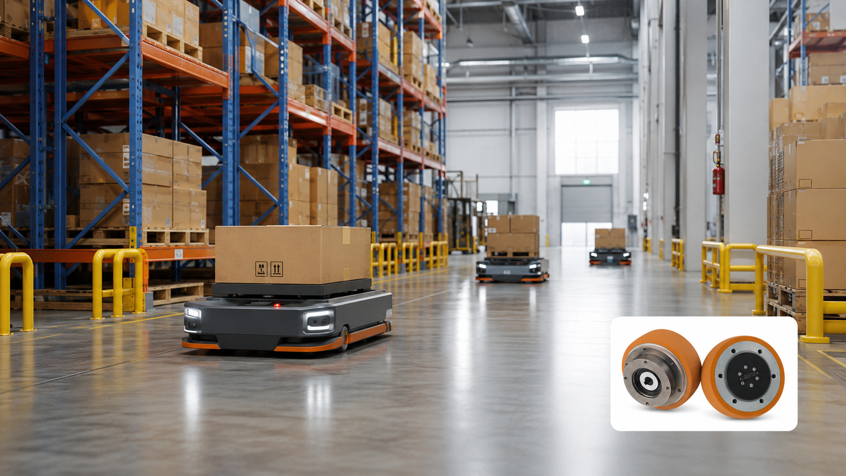 AGV Drive Wheels for AGV/AMR Warehouse Logistics Applications