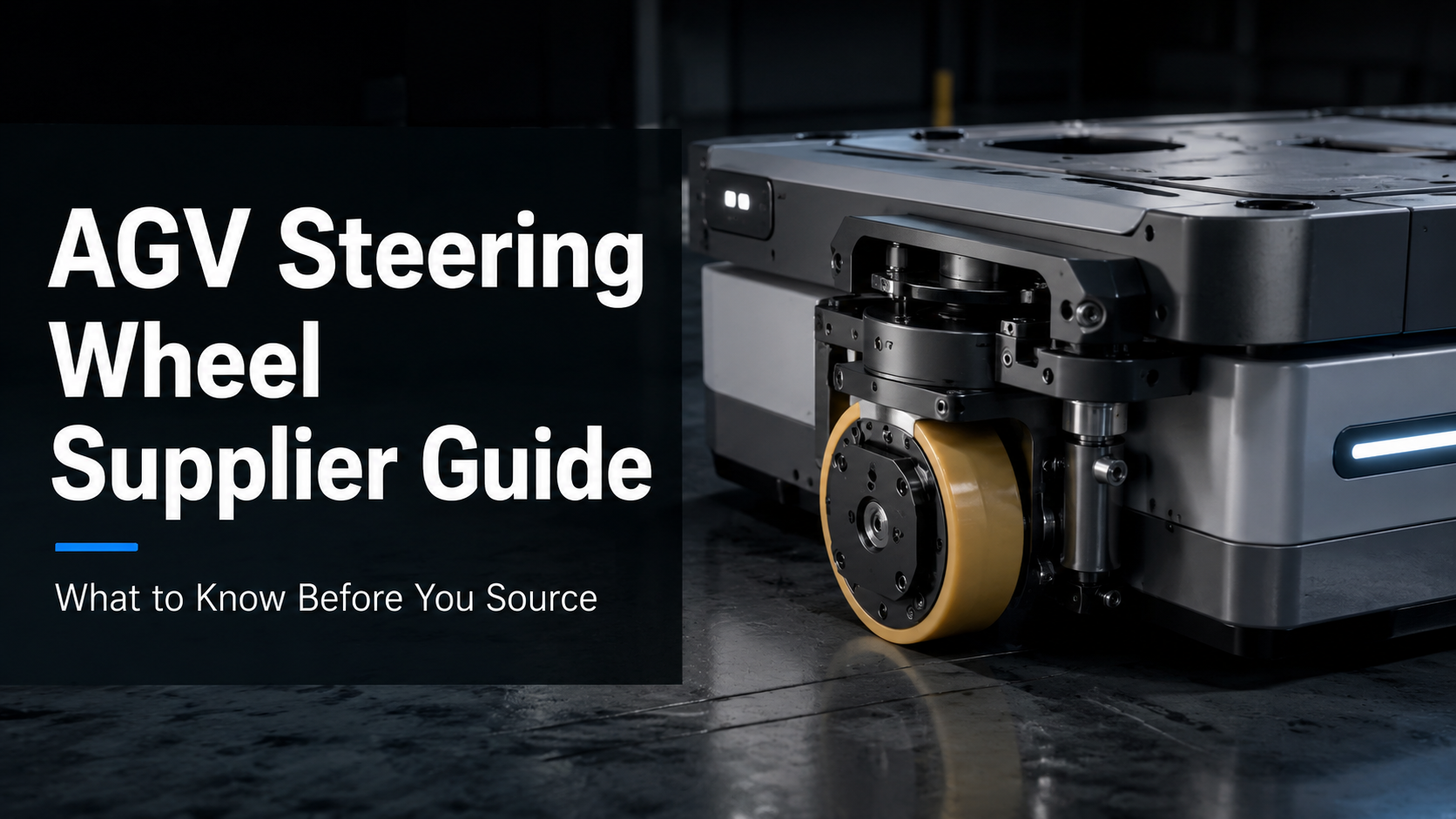 AGV Steering Wheel Supplier Guide: What to Know Before You Source