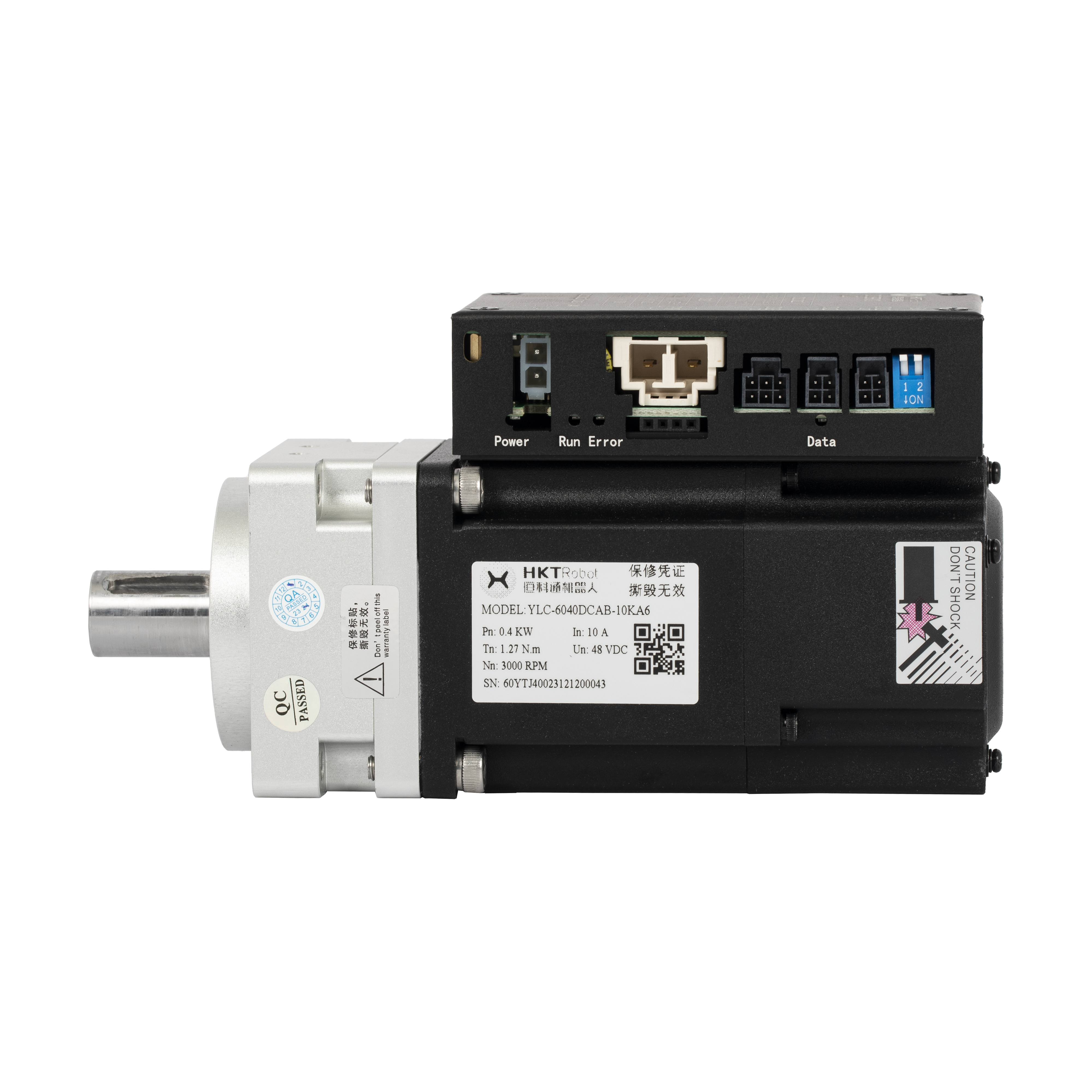 400W AMR Integrated Servo Motor with 1.27 N·m Torque & 10.5A Rated Currents